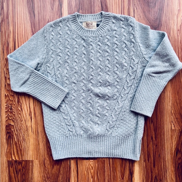 Aran Wool Cashmere Knit Sweater Made In Ireland (Size M) - Picture 1 of 5